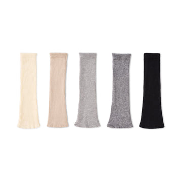 Women’s Flared Rib-Knit Leg Warmers – Retro Bell-Bottom Winter Boot Covers