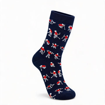 Men’s Fairway Icon Crew Socks – Classic Novelty Business Casual Socks