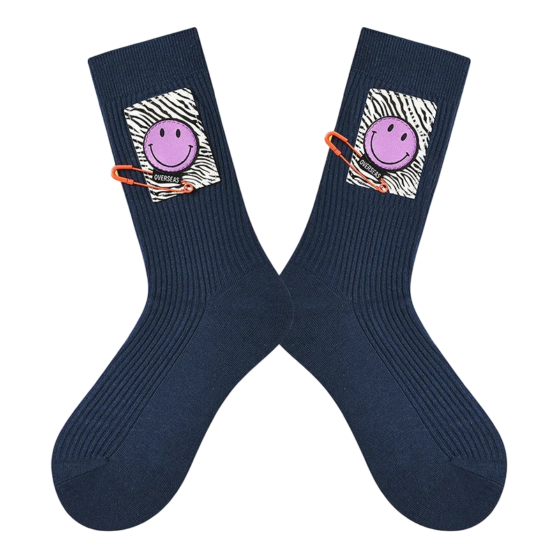Women’s Hardware Detail Long Socks – Urban Fall Winter Fashion Socks