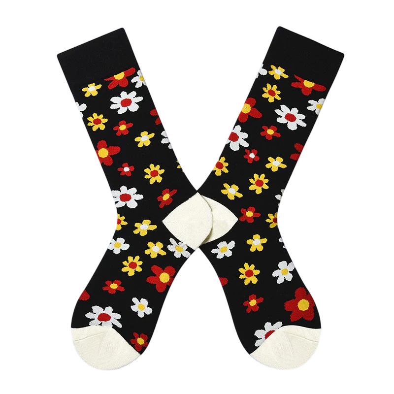 Women’s Checkerboard Long Crew Socks – Korean-Inspired Winter Streetwear Socks