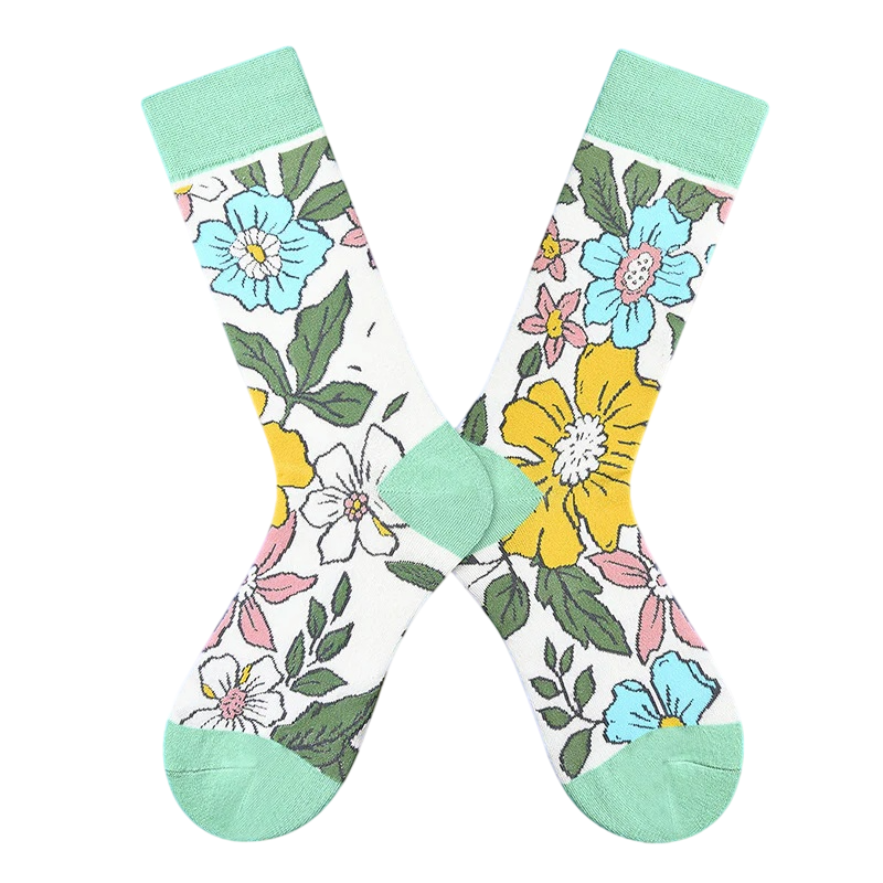 Women’s Chessboard Pattern Mid-Calf Socks – Bold Cold-Weather Casual Socks