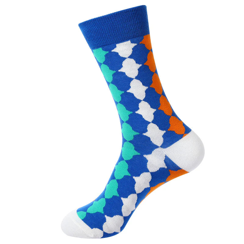 Women’s Classic Tartan Mid-Calf Socks – Minimal British-Inspired Cotton Socks