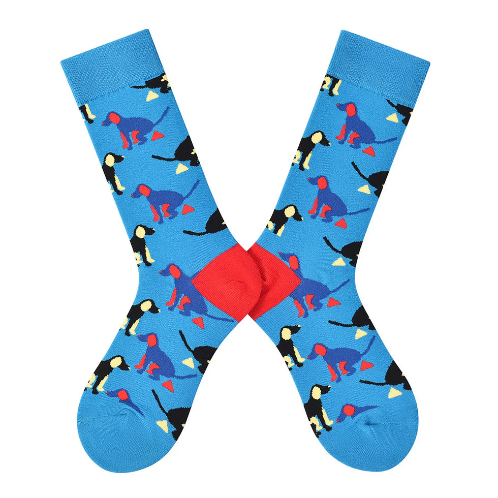 Women’s Nordic-Inspired Critter Mid-Calf Socks – Playful Everyday Fashion Socks