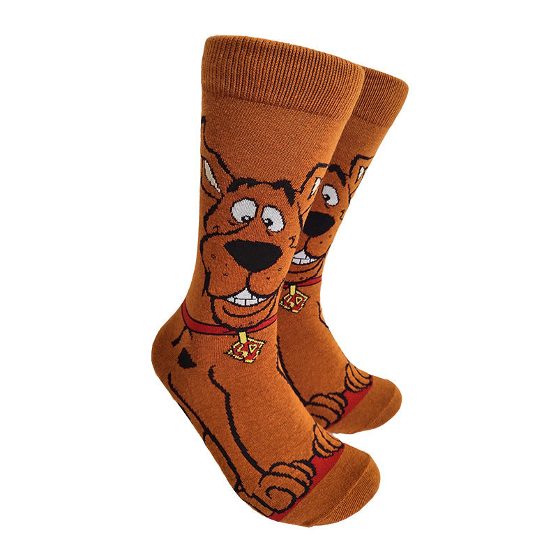 Unisex Mischievous Animal Crew Socks – Quirky Long Socks for Fall Winter