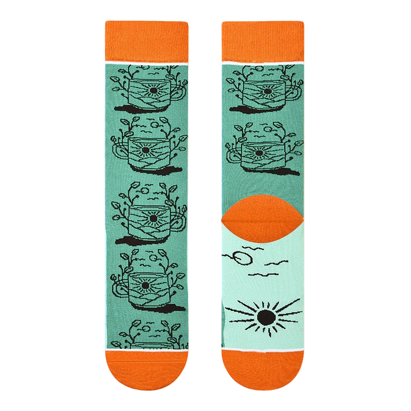 Women’s Whimsical Character Tube Socks – Moisture-Absorbing Cotton-Blend Winter Socks
