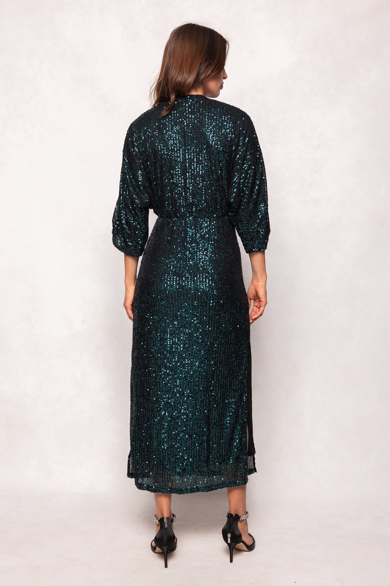 Orion Dress in Green Sequin