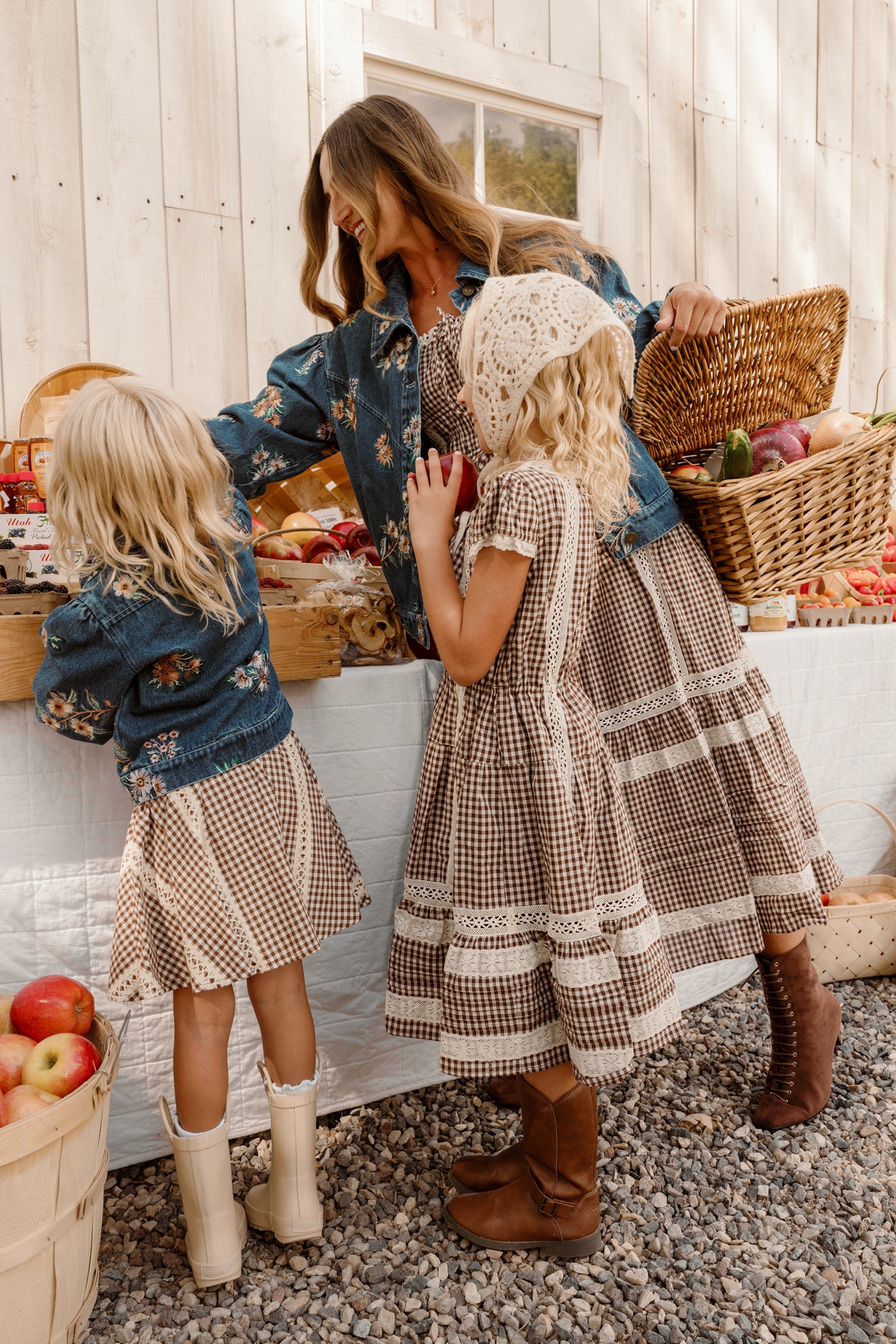 Palermo Dress in Hickory Gingham