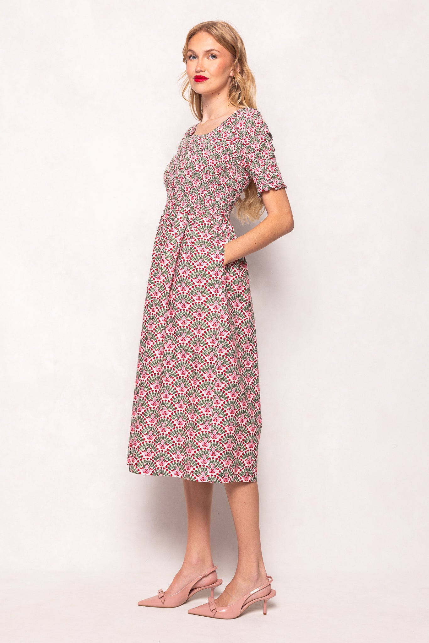 Parker Dress in Floral Fan