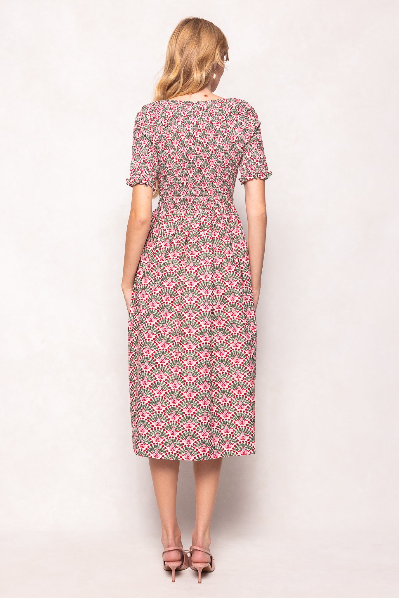 Parker Dress in Floral Fan