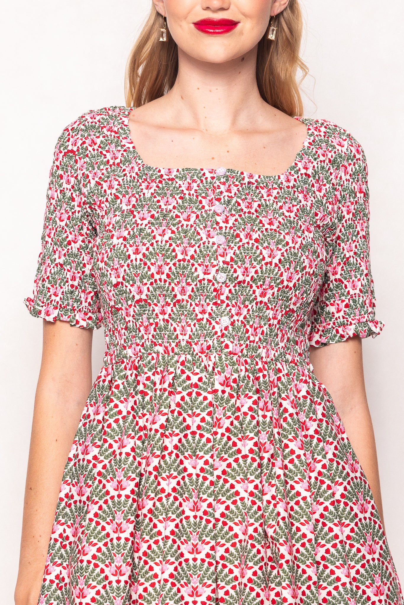 Parker Dress in Floral Fan