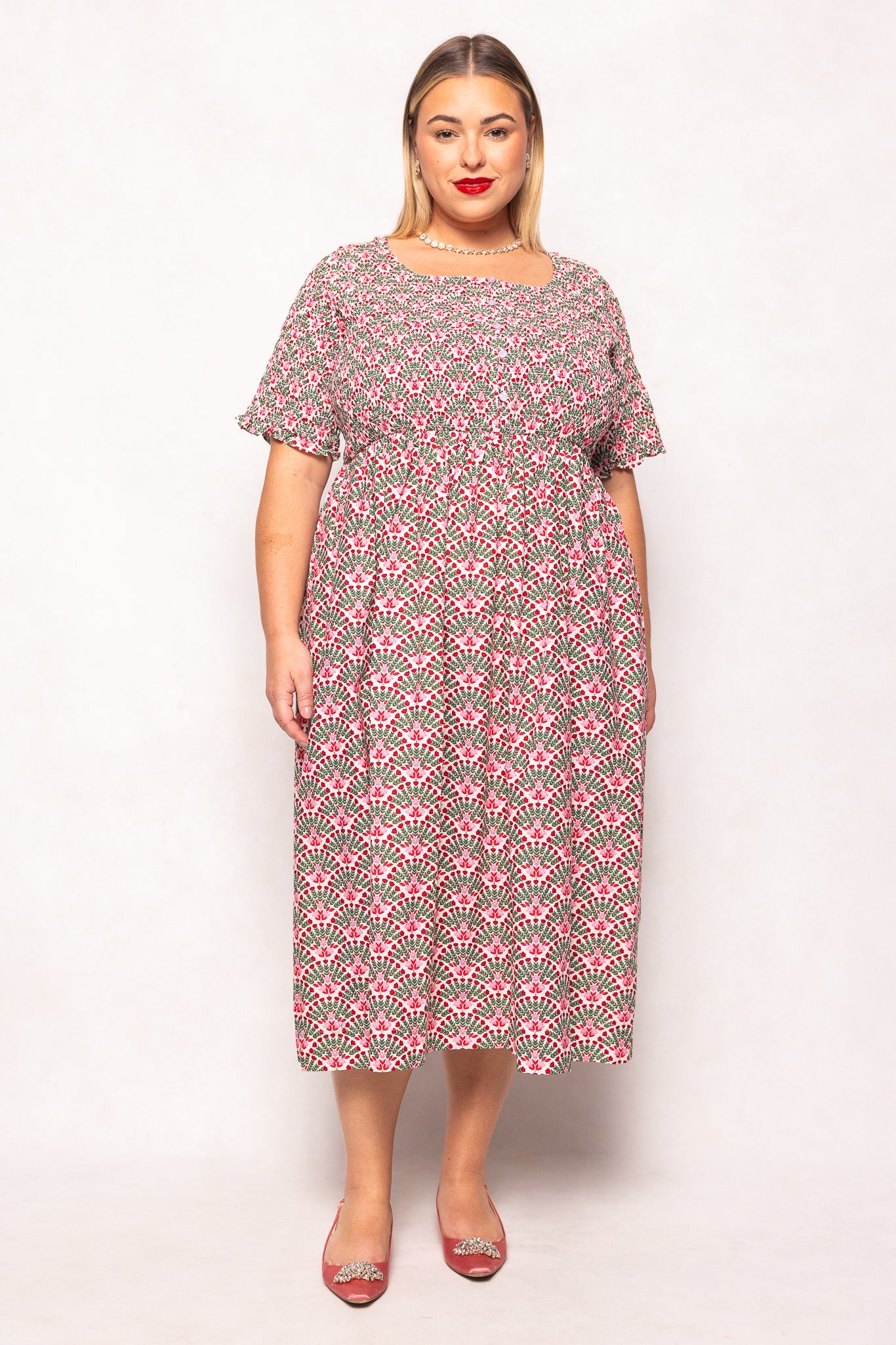 Parker Dress in Floral Fan