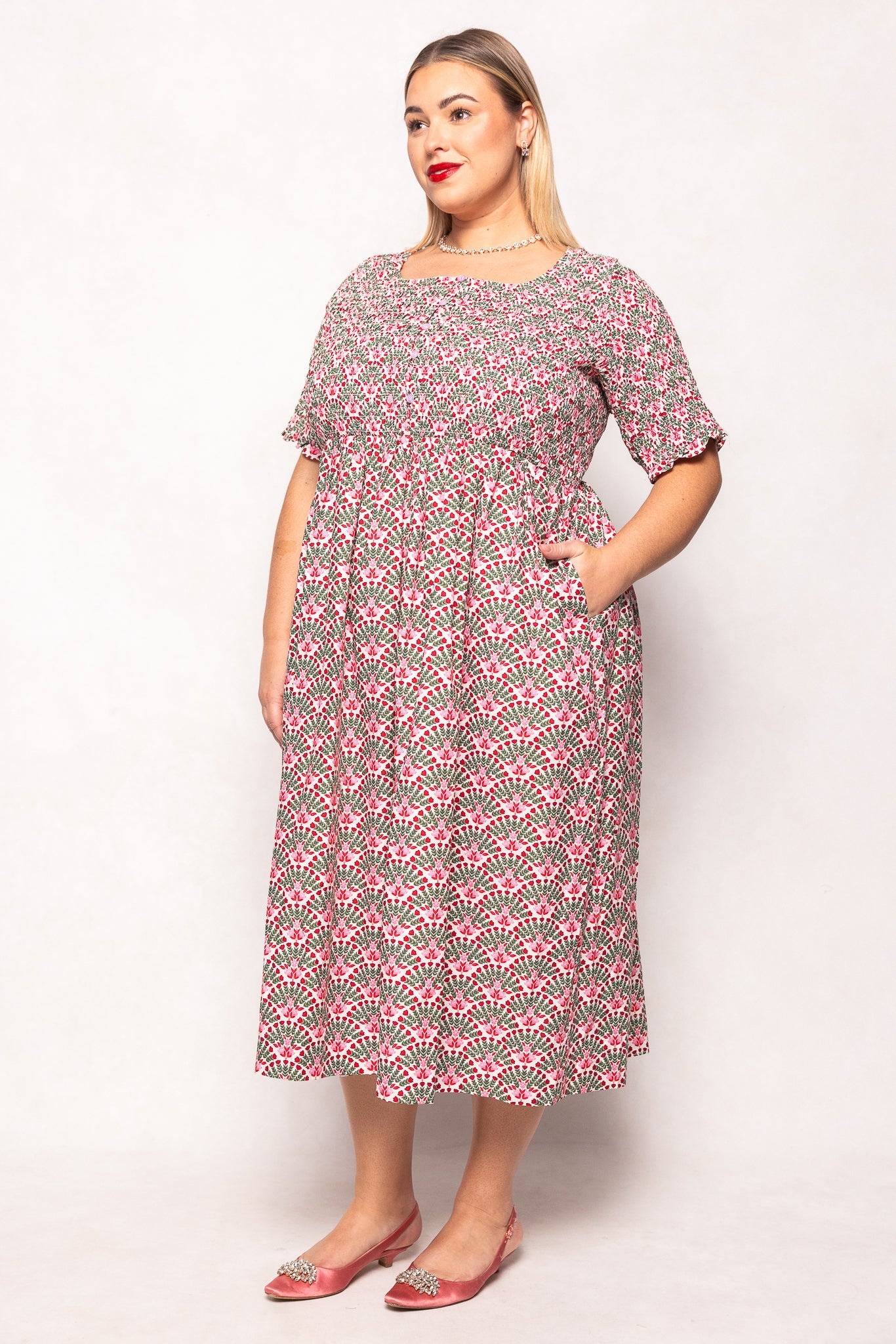 Parker Dress in Floral Fan
