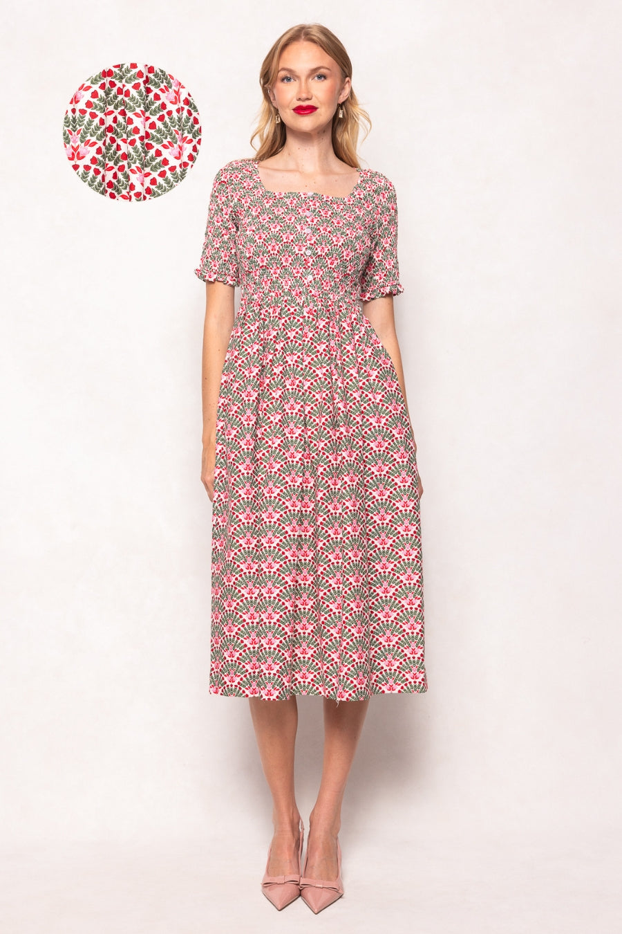 Parker Dress in Floral Fan