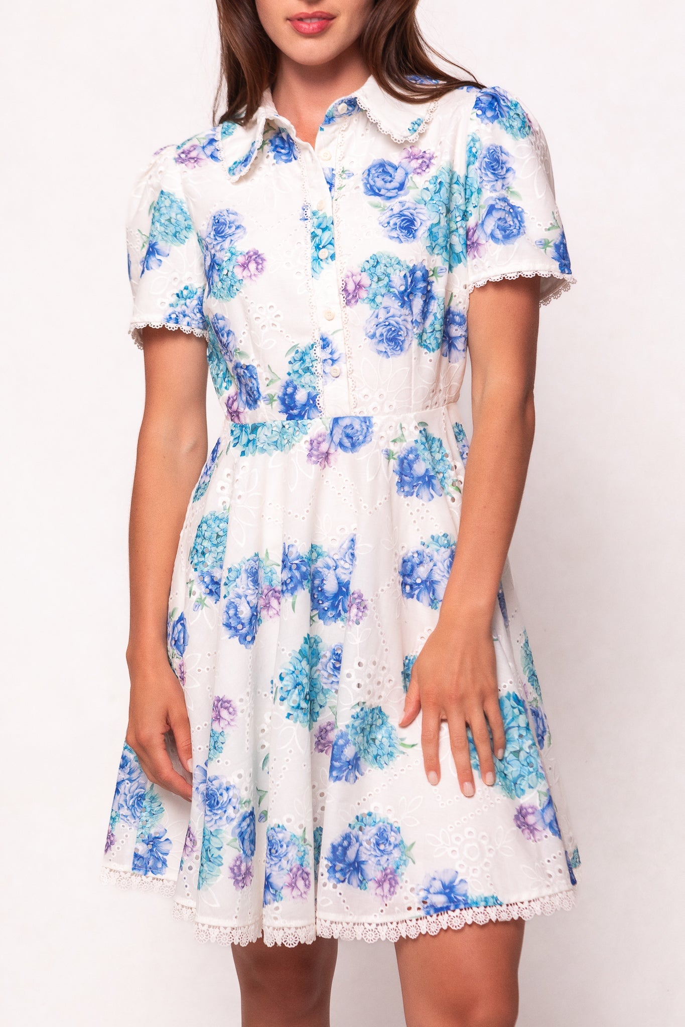 Penny Dress in Blue Floral
