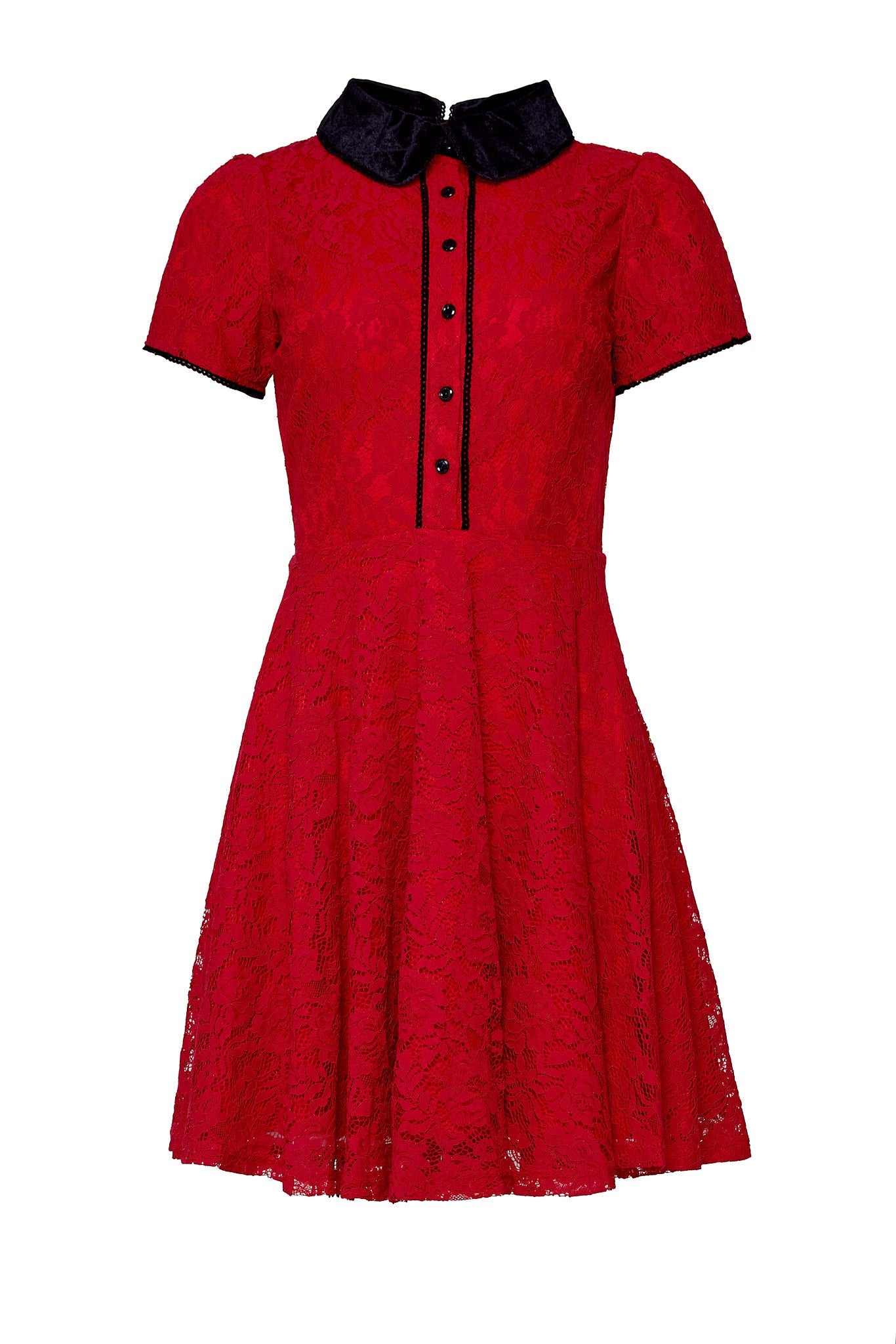 Penny Dress in Red Lace