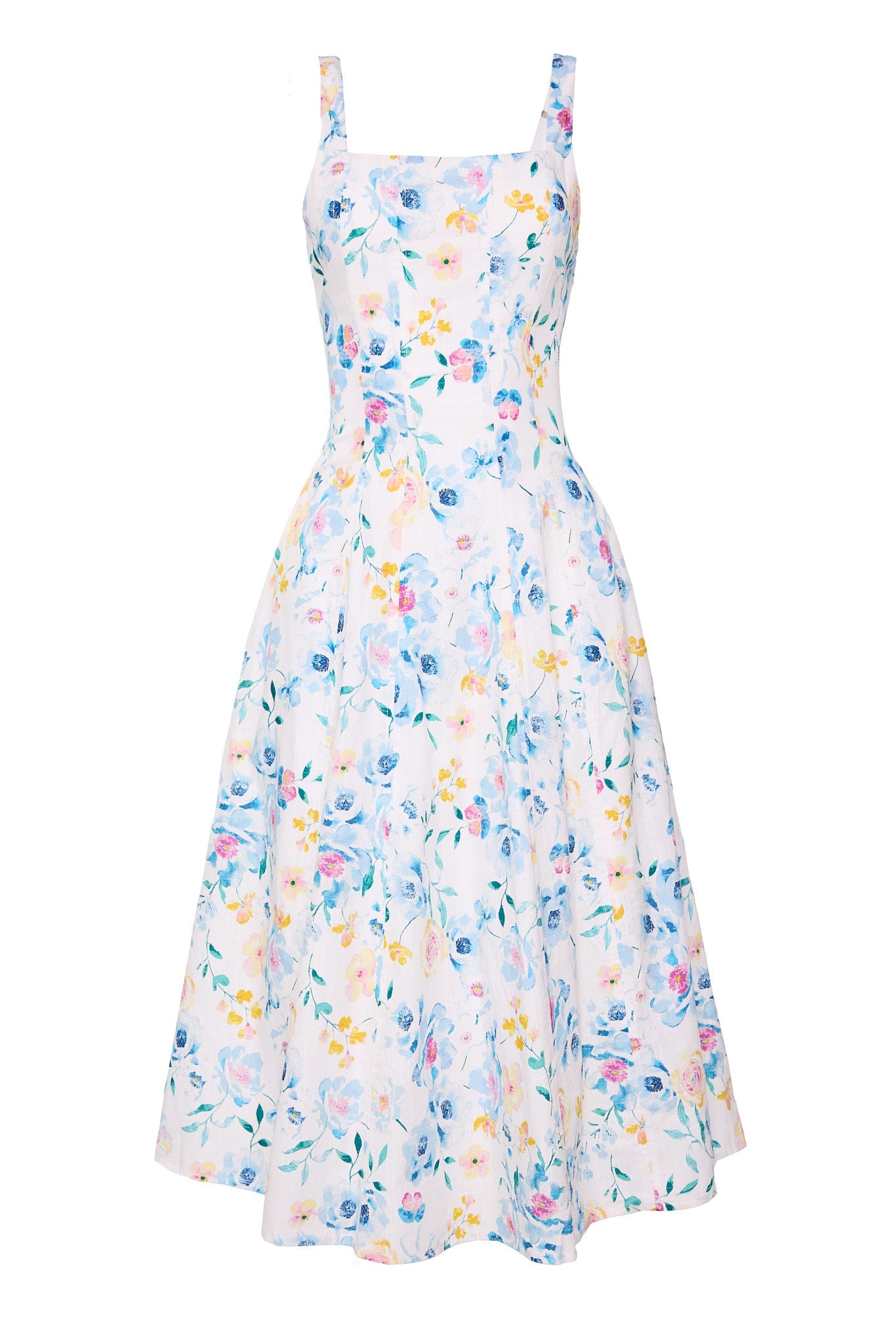 Petal Dress in Blue Bouquet