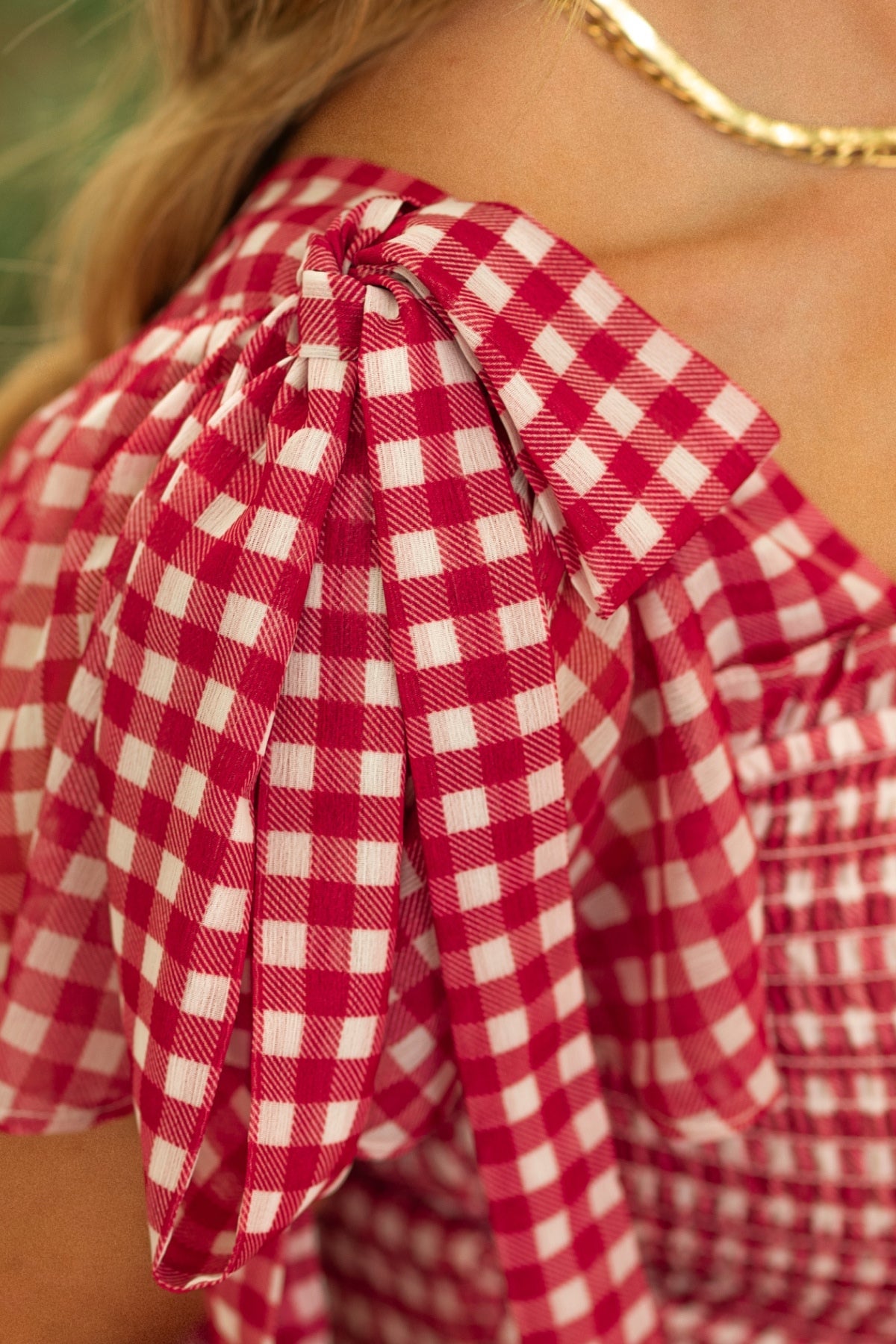 Rayna Dress in Red Gingham