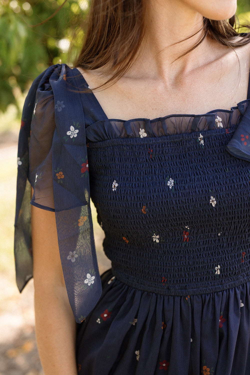 Rayna Dress in Midnight Cascading Floral