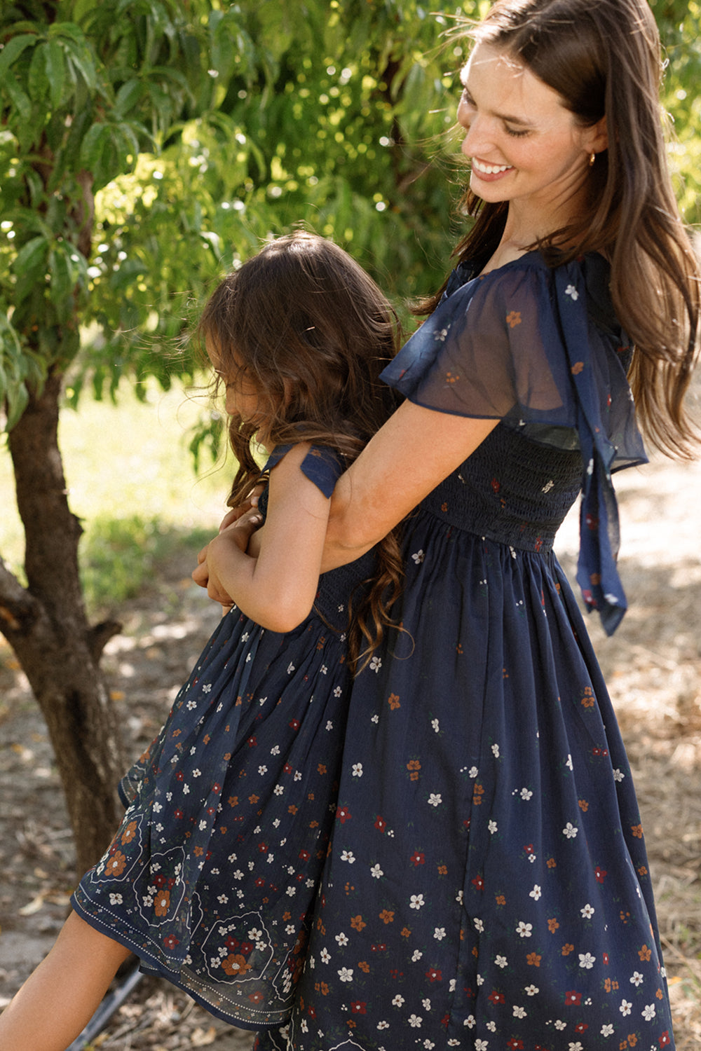 Rayna Dress in Midnight Cascading Floral