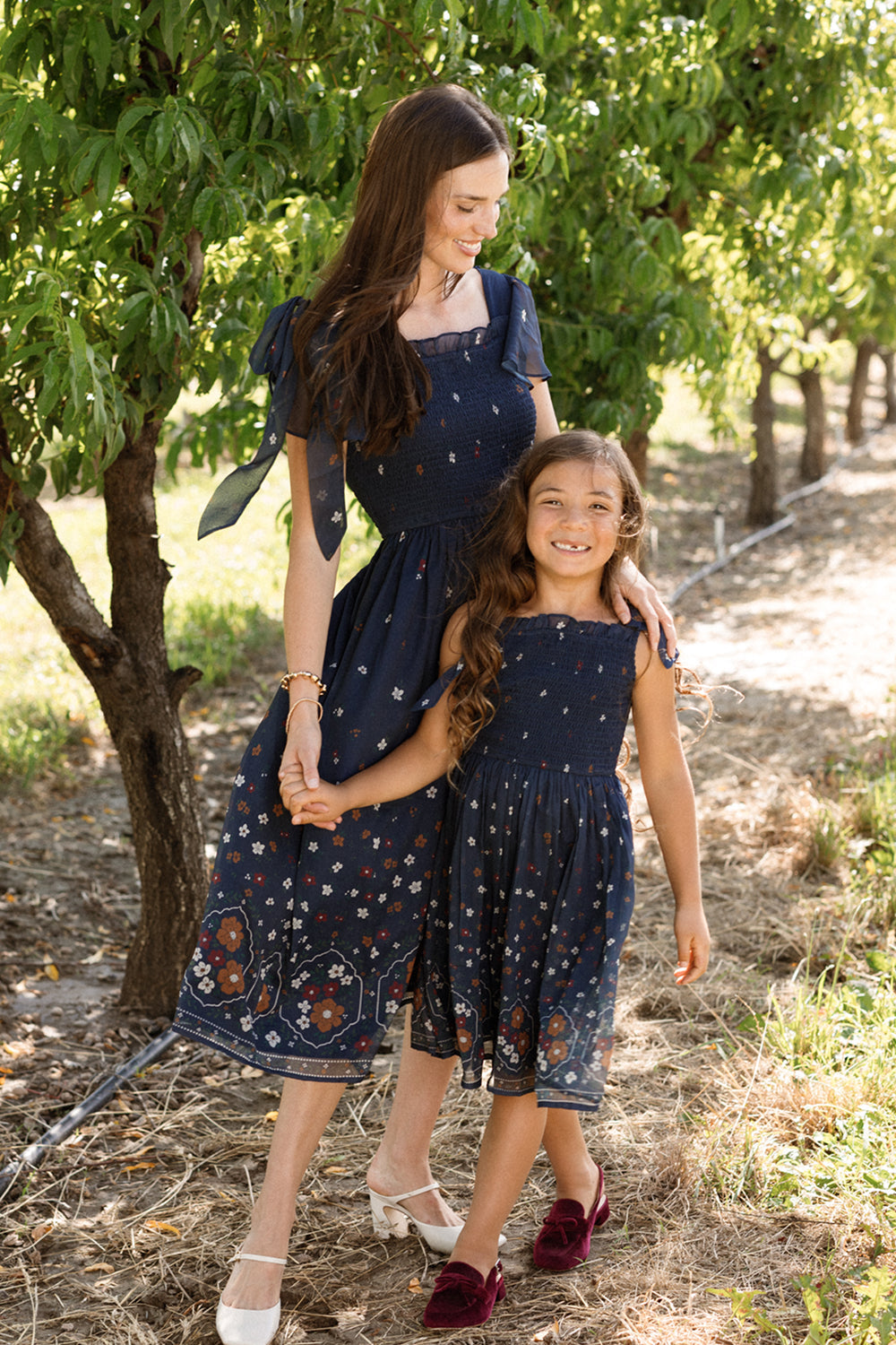 Rayna Dress in Midnight Cascading Floral