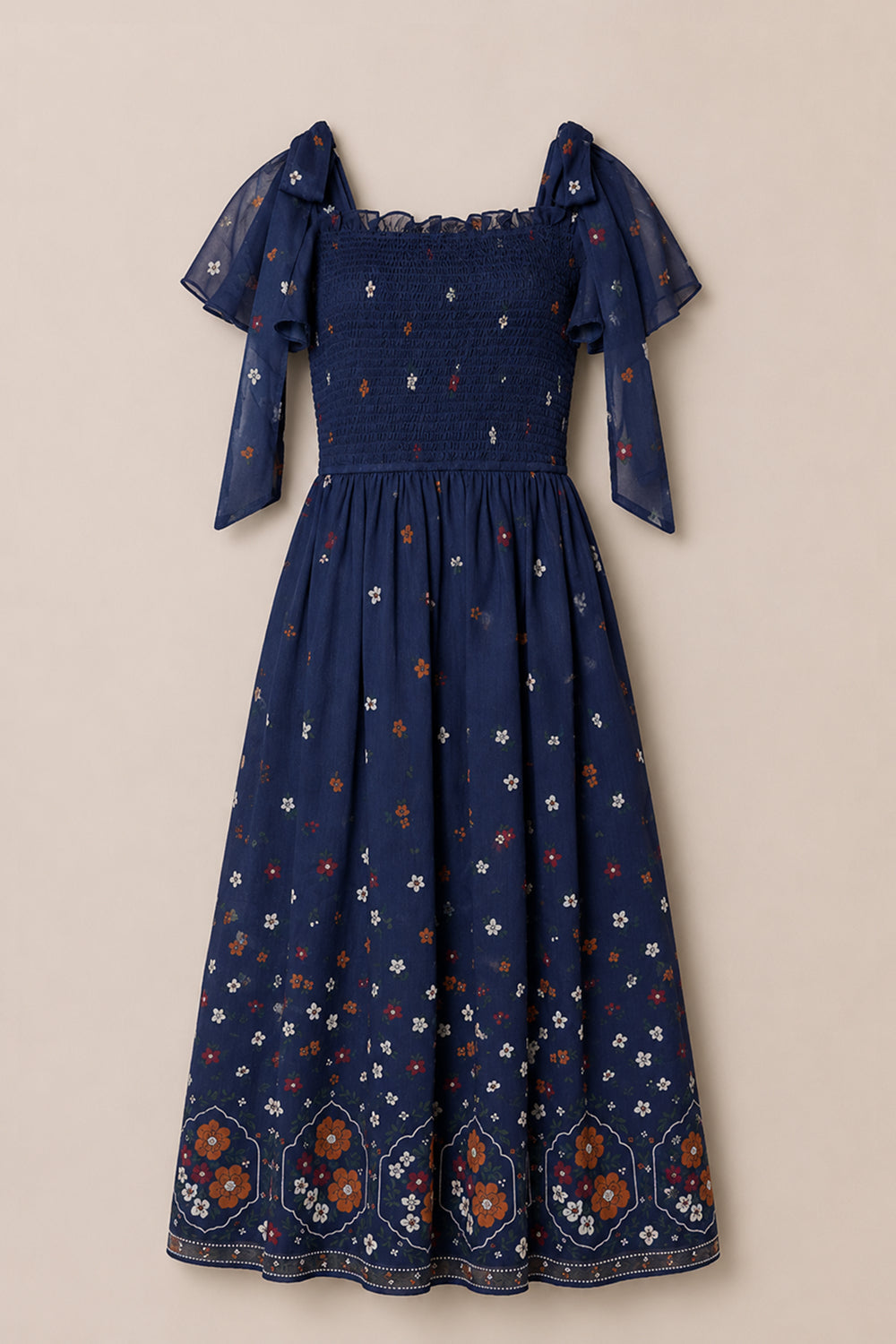 Rayna Dress in Midnight Cascading Floral