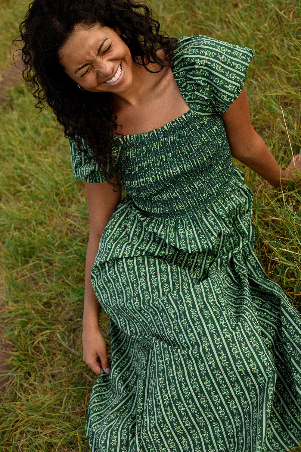 Sunday Best Dress in Pine Felicity Floral