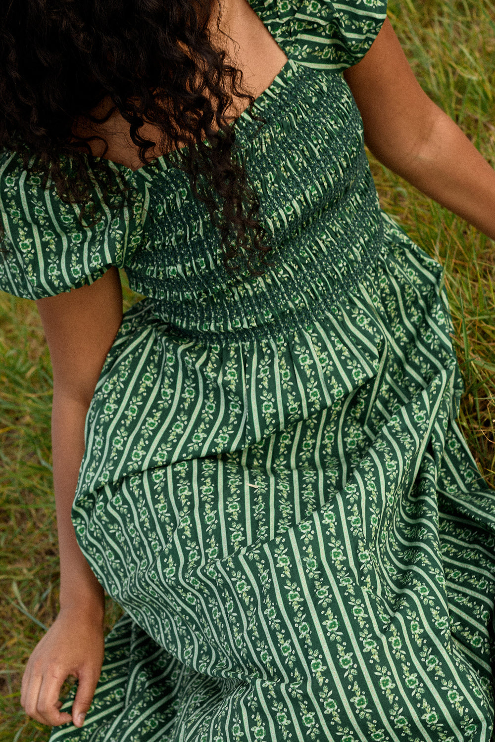 Sunday Best Dress in Pine Felicity Floral