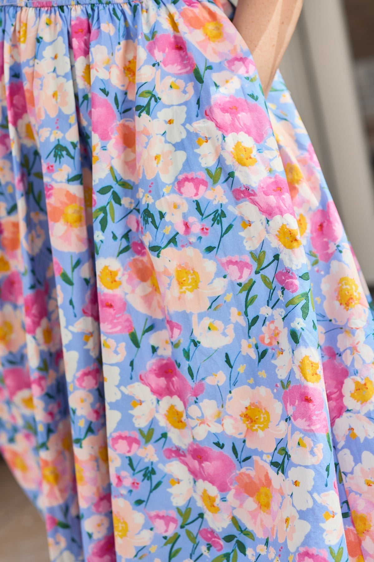Teagan Dress in Delia Blue