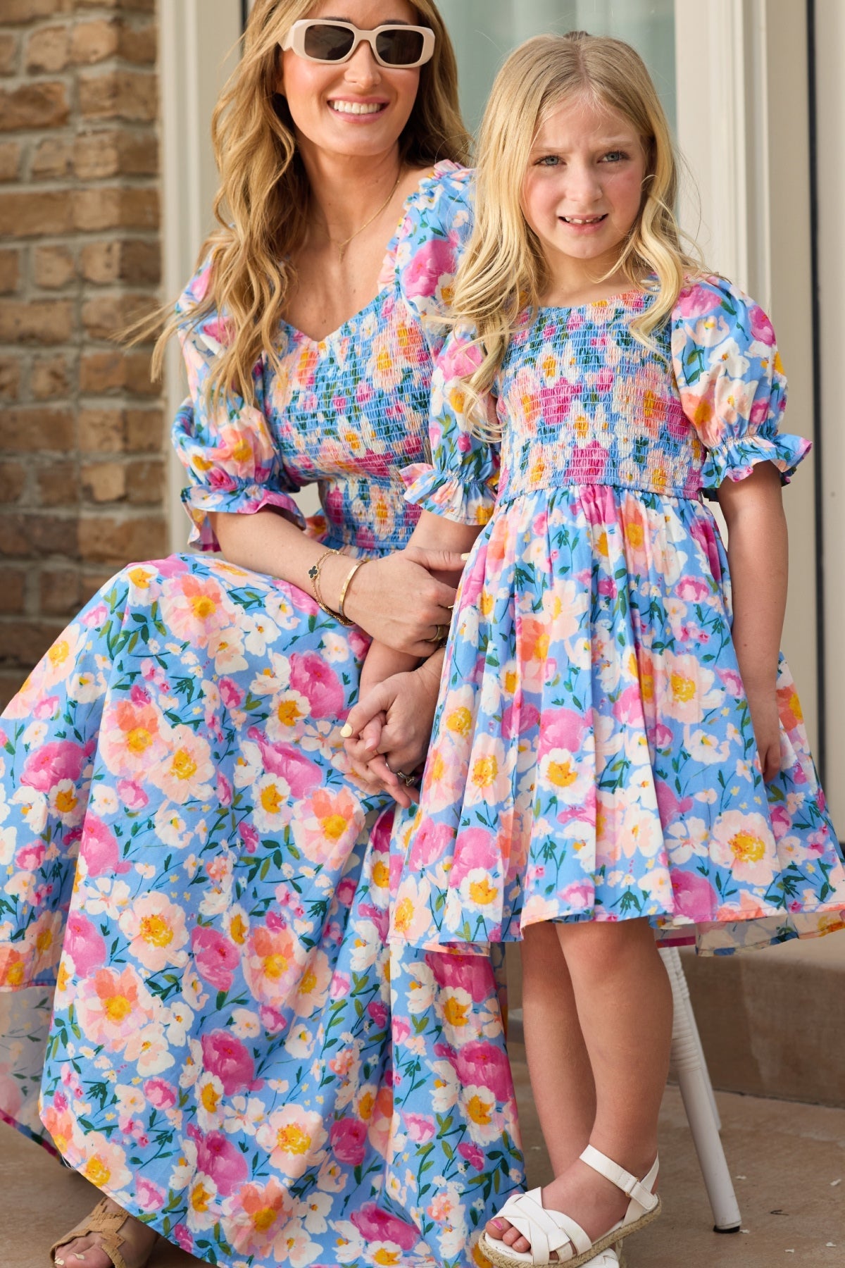 Teagan Dress in Delia Blue