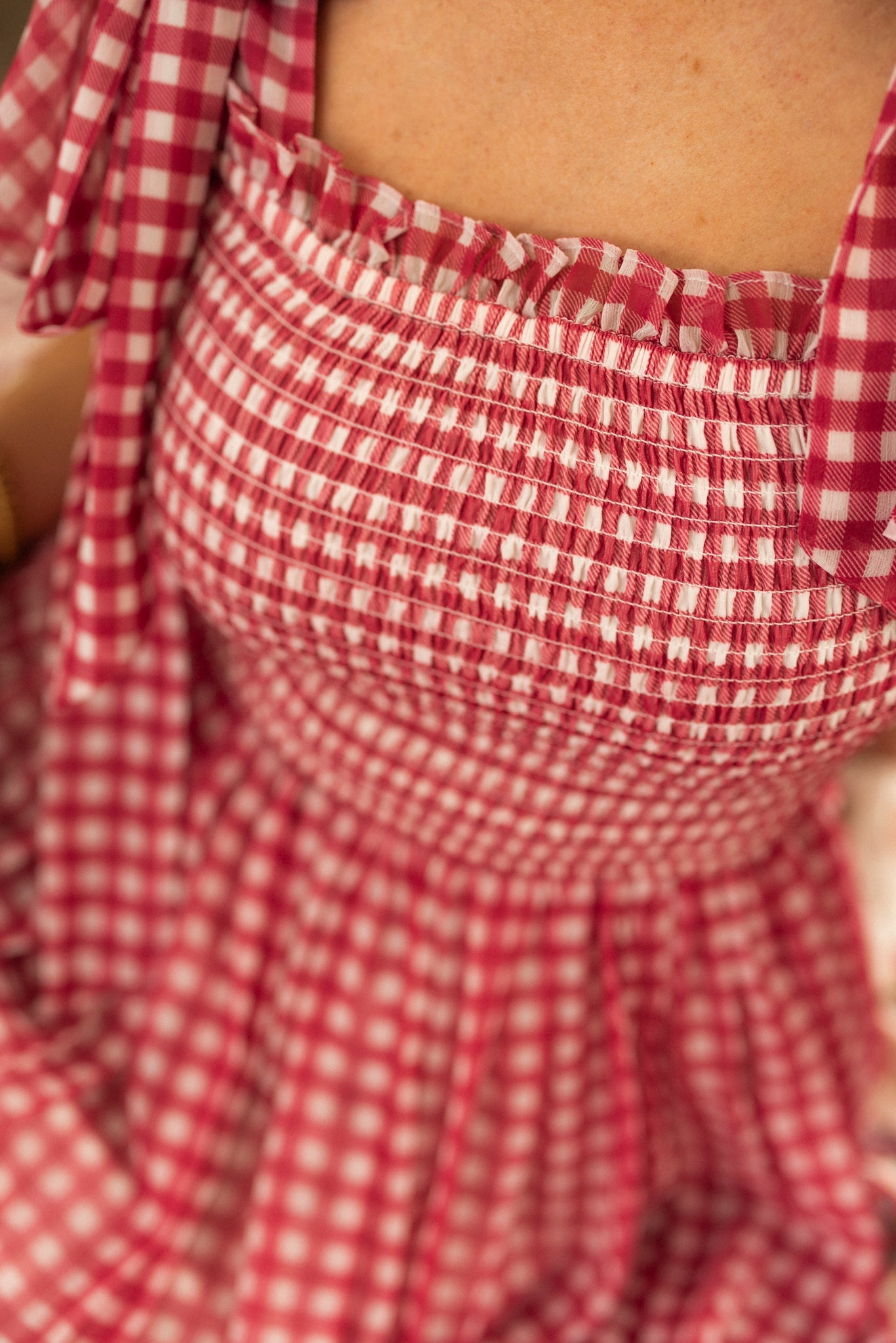 Rayna Dress in Red Gingham
