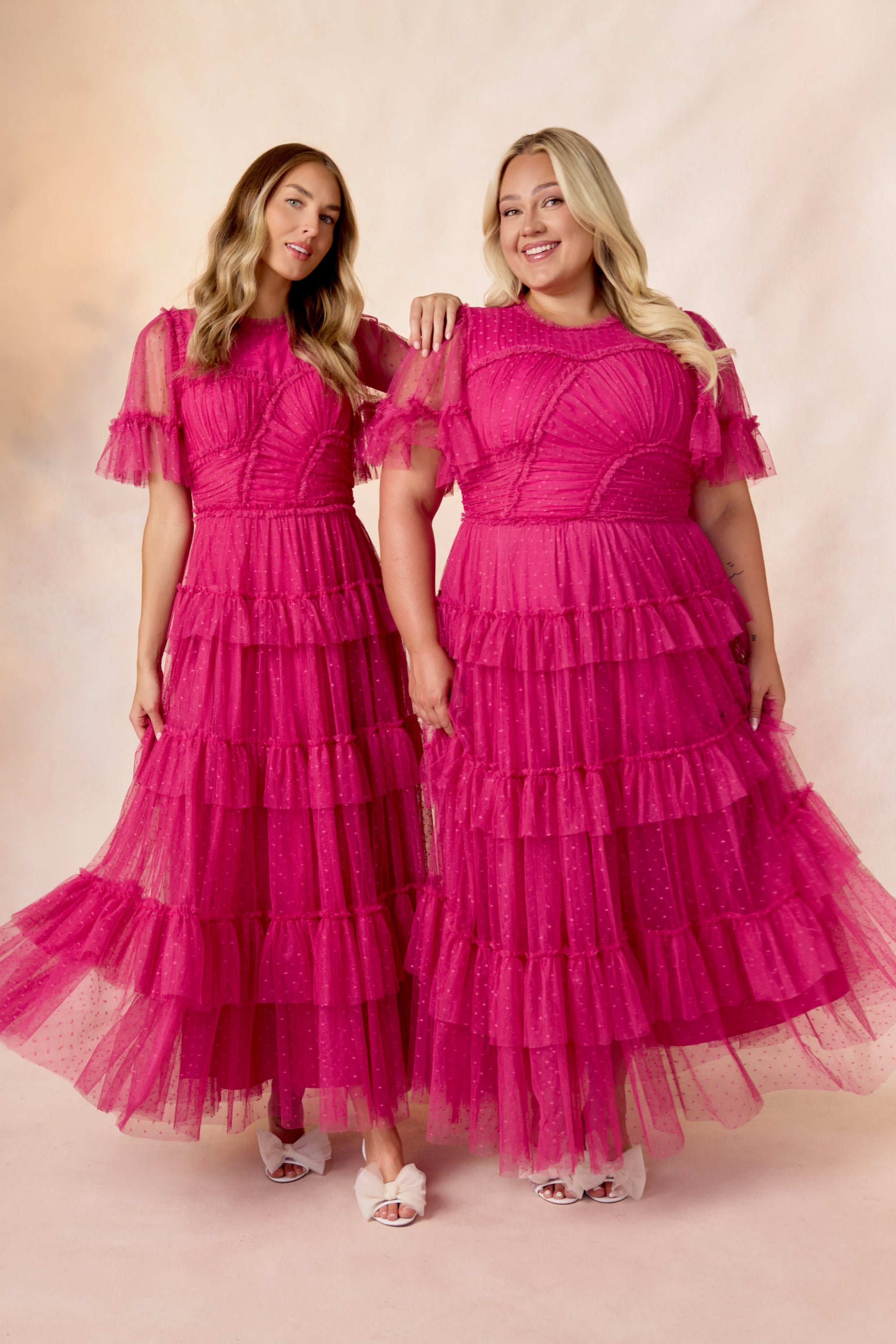 Whimsical Dress in Fuchsia