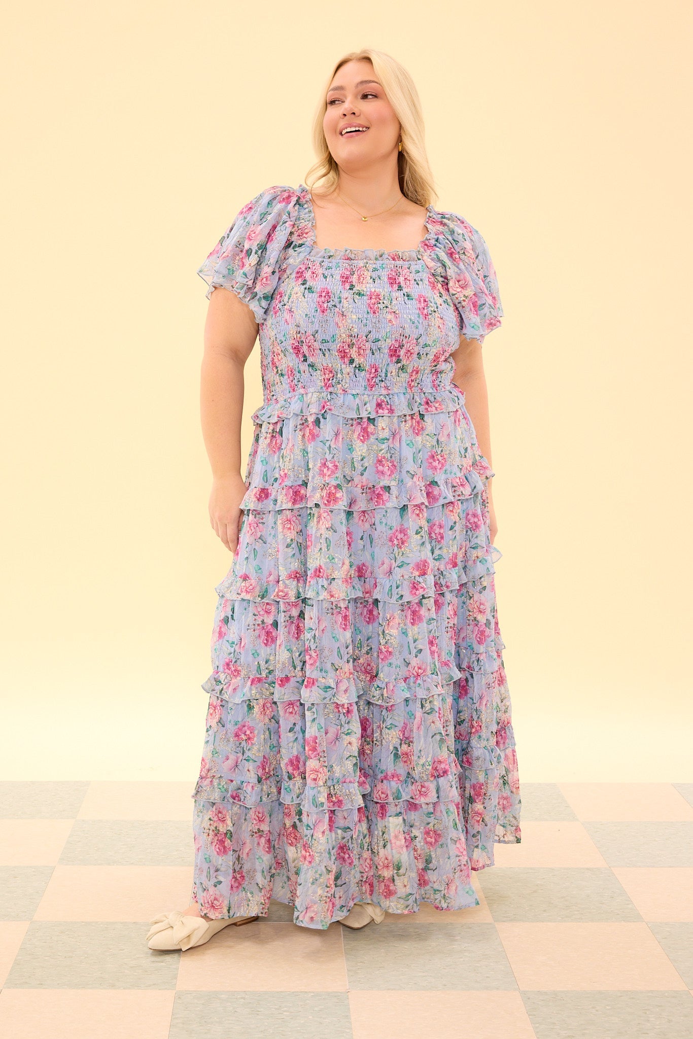 Winnie Dress in Peony Blossoms