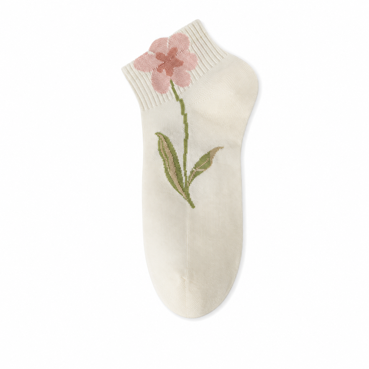 Women’s Cute Floral Frill Boat Socks – Lightweight Preppy Low Cut Socks