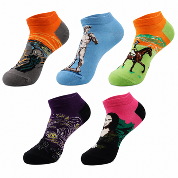 Men’s Fruit Medley Short Socks – Soft Cotton-Blend Spring Summer Socks