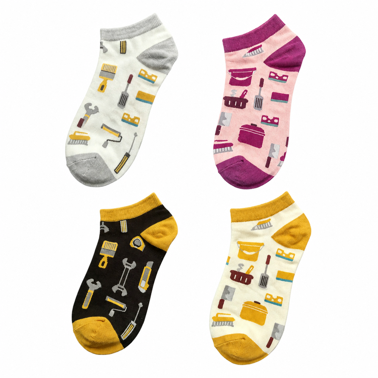 Unisex Vibrant Short Socks – Fun Casual Streetwear Socks for Men and Women