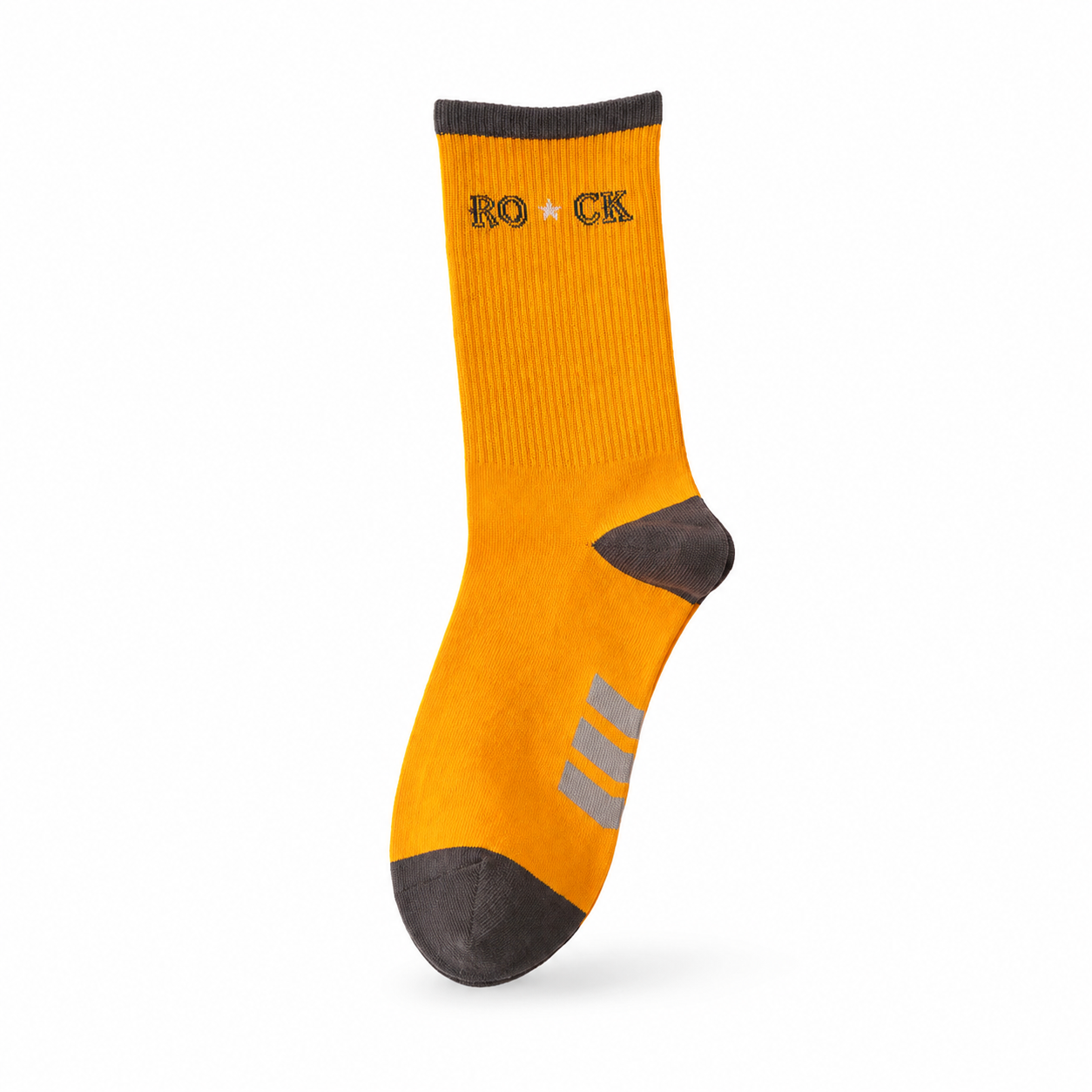 Women’s Minimal Embroidery Mid-Calf Socks – Campus-Inspired Cotton Socks