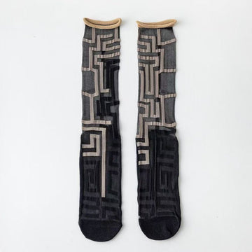 Retro Art Mesh Socks