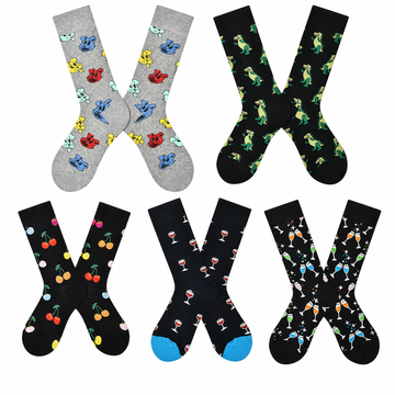 Women’s Scandinavian Rabbit Mid-Calf Socks – Combed Cotton-Blend Casual Socks