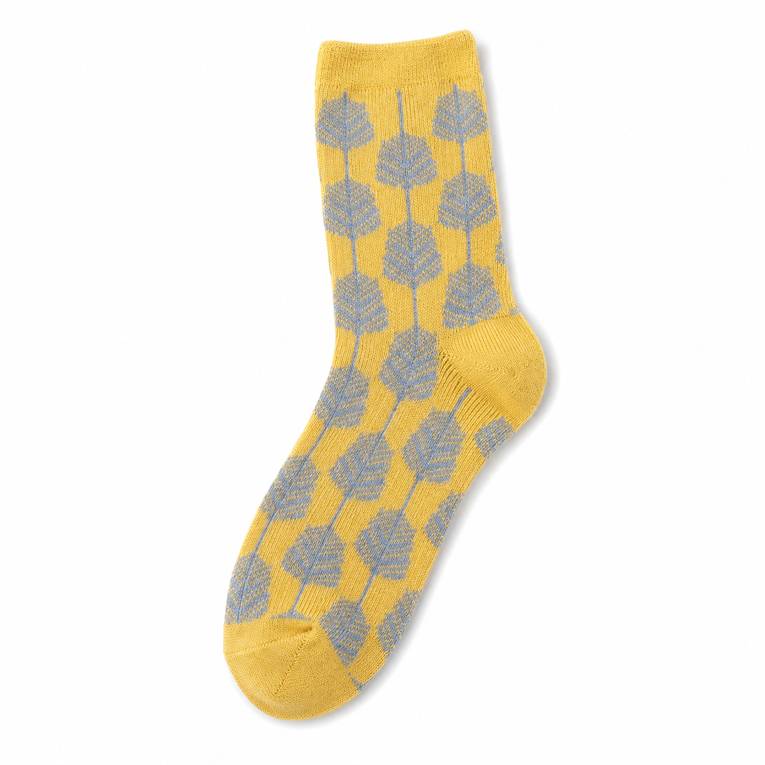 Women’s Rustic Botanical Critter Mid-Calf Socks – Cozy Moisture-Absorbing Cold-Weather Socks