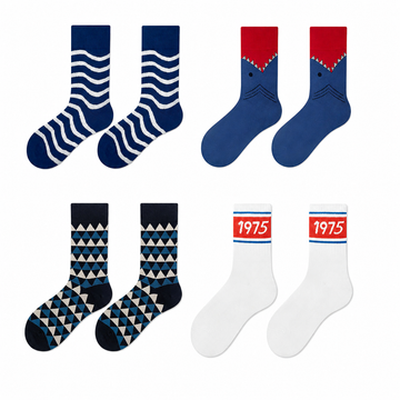 Unisex Ocean Shark Long Crew Socks – Casual Skateboard Sport Socks