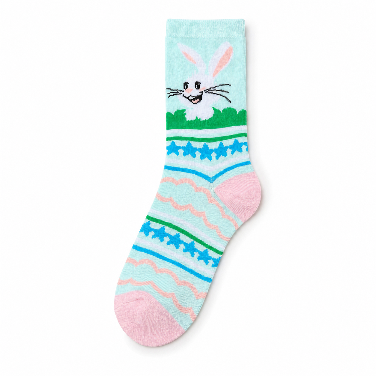 Women’s Rabbit Carrot Crew Socks – Funny Cartoon Novelty Socks