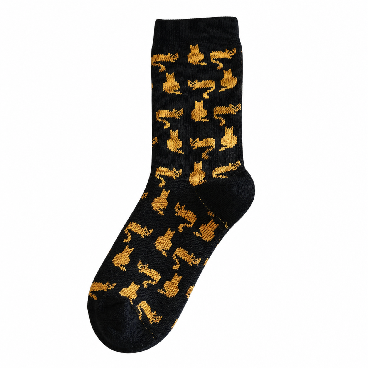 Women’s Folk Floral Animal Crew Socks – Thick Chunky-Knit Winter Socks
