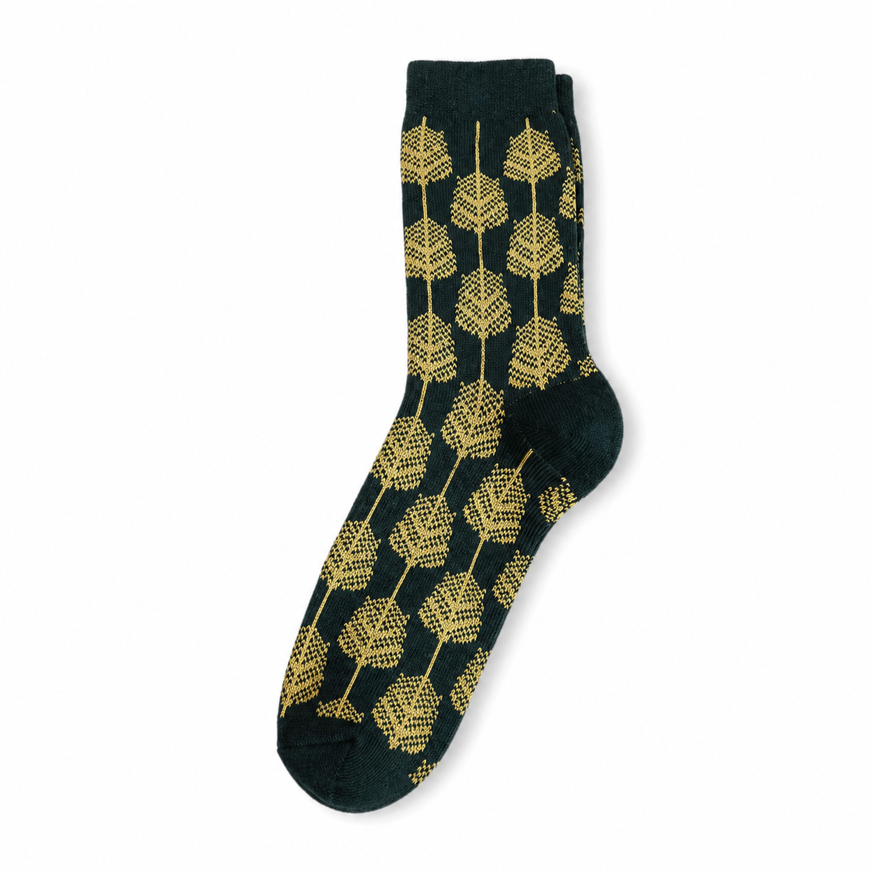 Women’s Rustic Botanical Critter Mid-Calf Socks – Cozy Moisture-Absorbing Cold-Weather Socks