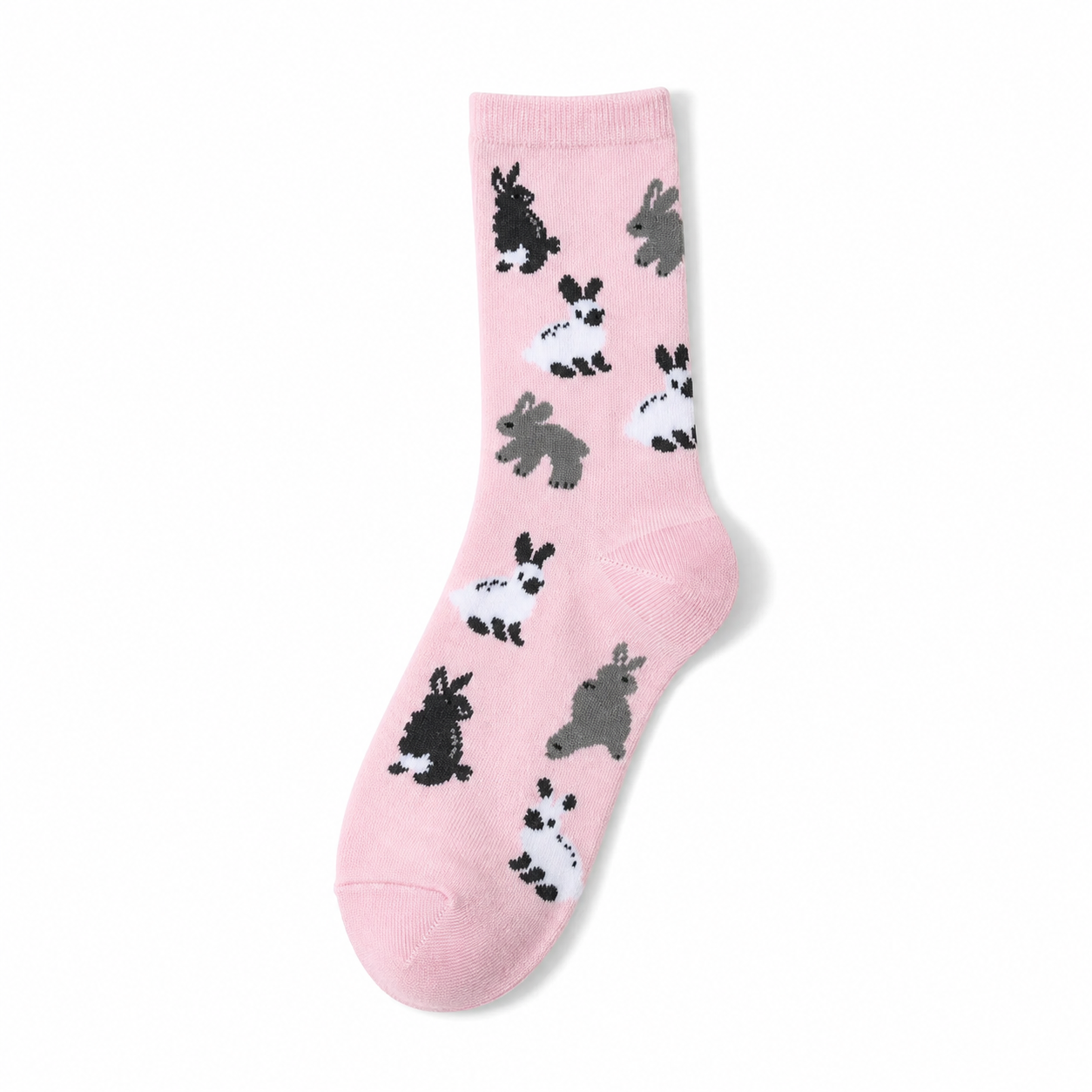 Women’s Rabbit Carrot Crew Socks – Funny Cartoon Novelty Socks
