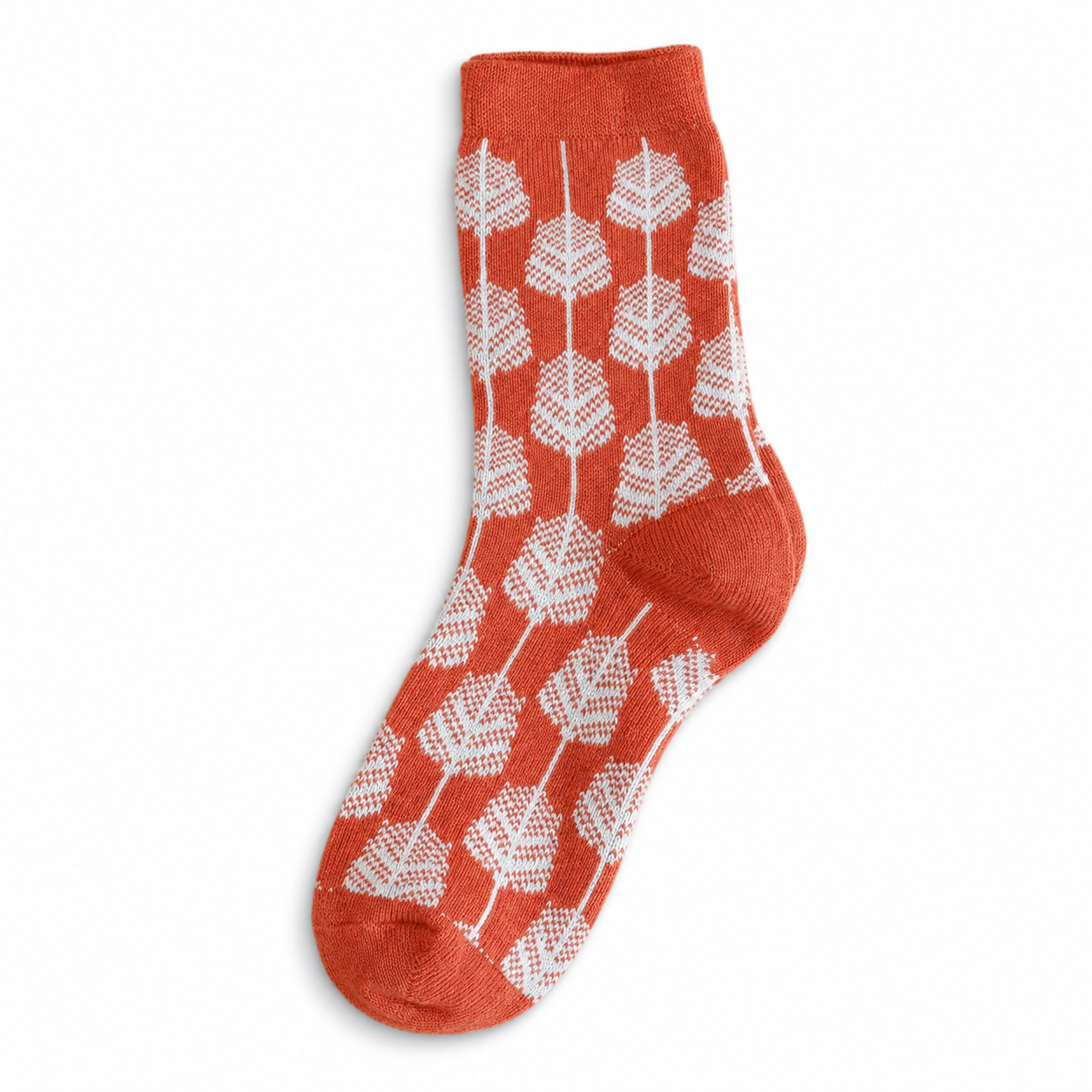 Women’s Rustic Botanical Critter Mid-Calf Socks – Cozy Moisture-Absorbing Cold-Weather Socks