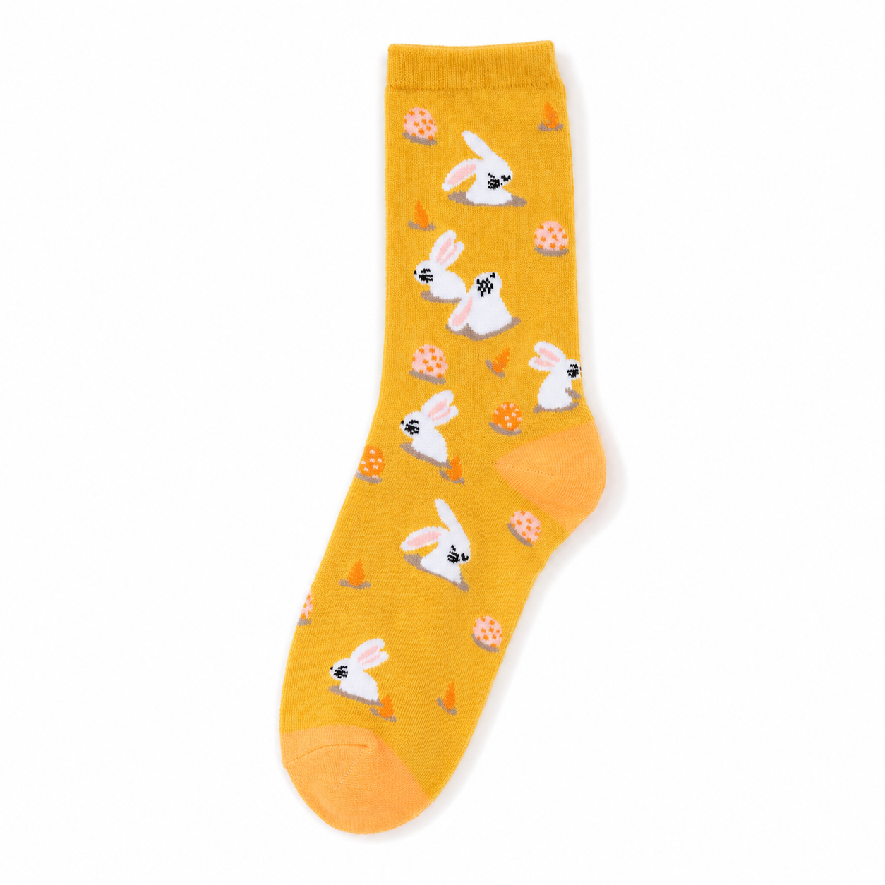 Women’s Rabbit Carrot Crew Socks – Funny Cartoon Novelty Socks