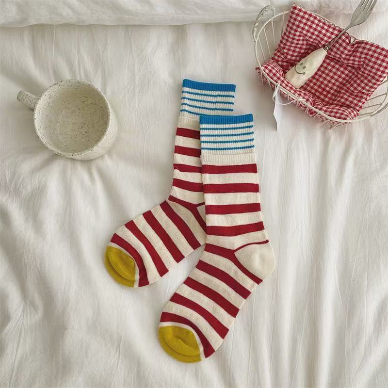 Vintage striped sock set