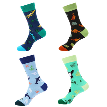 Unisex Cartoon Panda Crew Socks – Fall Winter Cotton Casual Socks