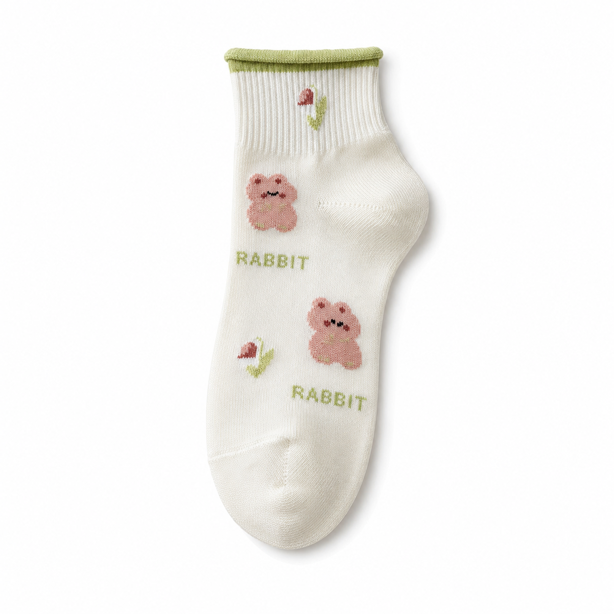 Women’s Floral Ruffle No-Show Socks – Preppy Lightweight Spring Summer Boat Socks