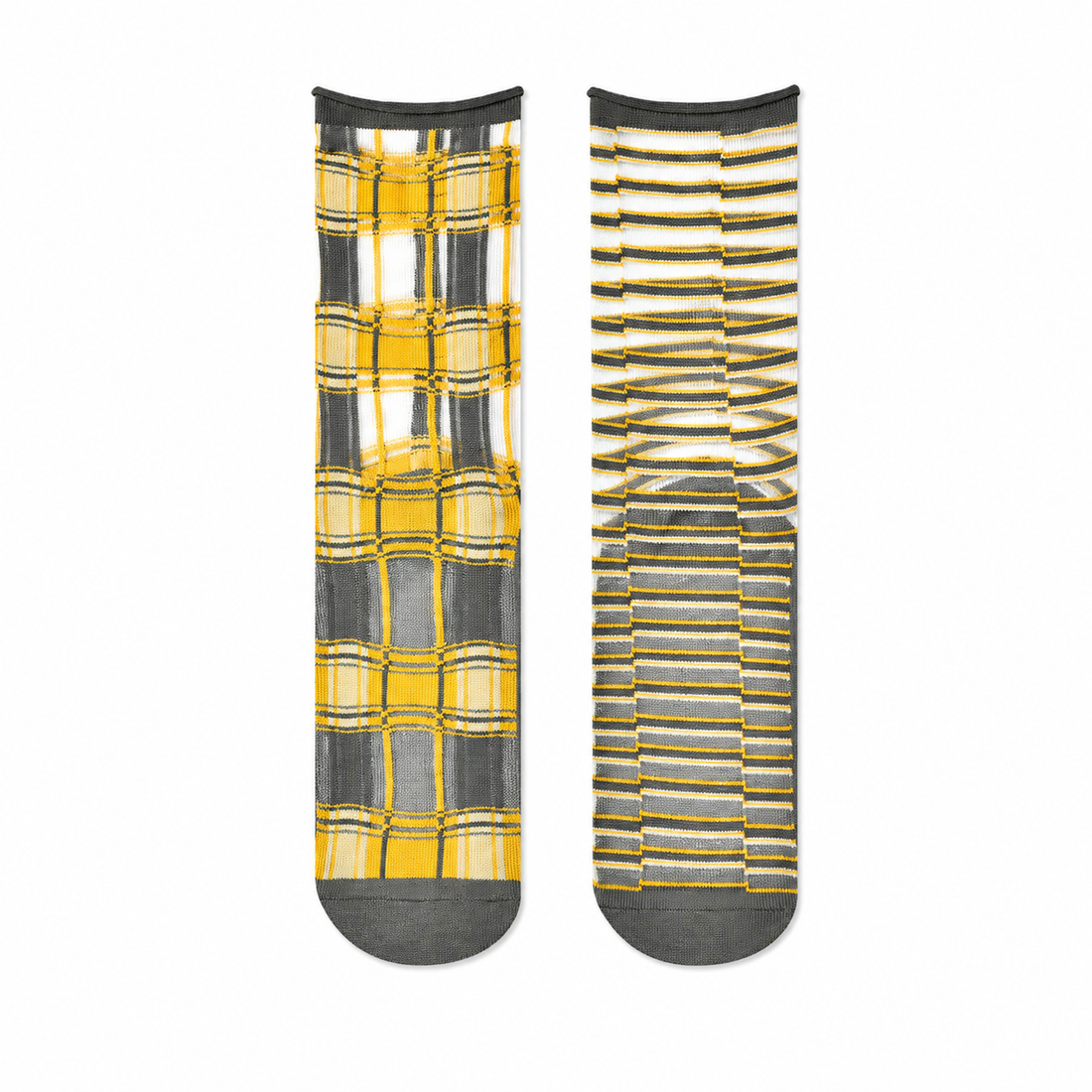 Women’s Crystal Sheen Crew Socks – Japanese-Inspired Lightweight Summer Socks